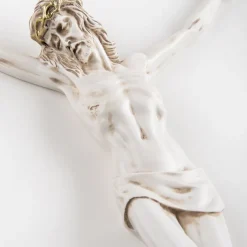 Cristo da parete crocifisso 32x23 avorio oro