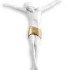 Crocifisso corpo di cristo da parete 37x32 moderno
