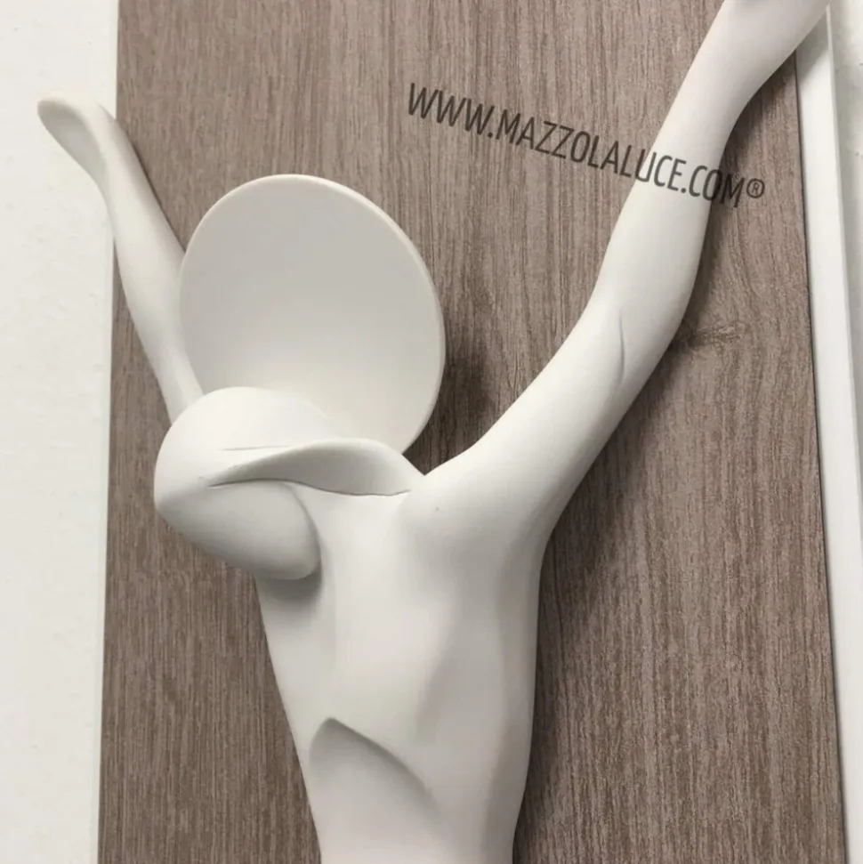 Crocifisso da parete moderno rovere bongelli preziosi