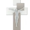 Crocifisso da parete moderno tortora 60x40 bongelli preziosi