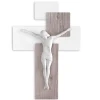 Crocifisso da parete rovere 17x12 moderno bongelli preziosi
