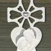 Crocifisso da parete 20x30 sacra famiglia capezzale bongelli preziosi