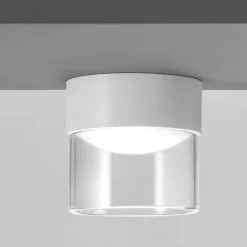 Crumb linea light plafoniera led tonda bianca 10w 3000k