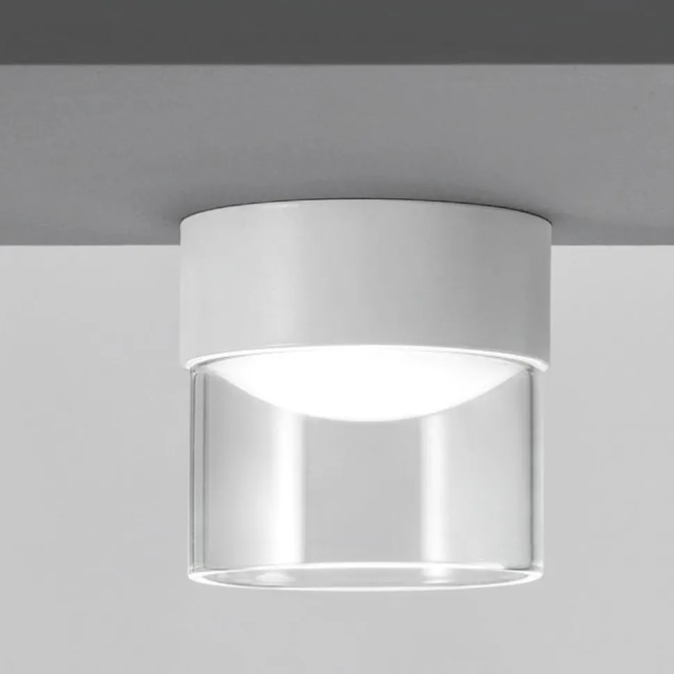 Crumb linea light plafoniera led tonda bianca 10w 3000k