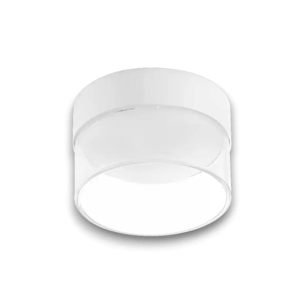 Crumb linea light plafoniera led tonda bianca 10w 3000k