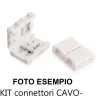 Dai302 confezione 5 pz kit connettori cavo-strip - 10 mm ip20 per interno