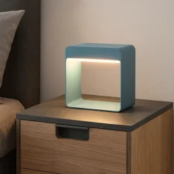 Dama linea light abat jour azzurra portatile led 3000k