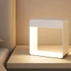 Dama linea light abat jour lampada da comodino bianca led 3000k portatile