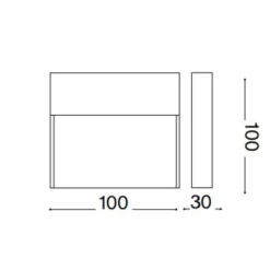 Dedra ap big ideal lux segnapasso da esterno led 3000k marrone ip65
