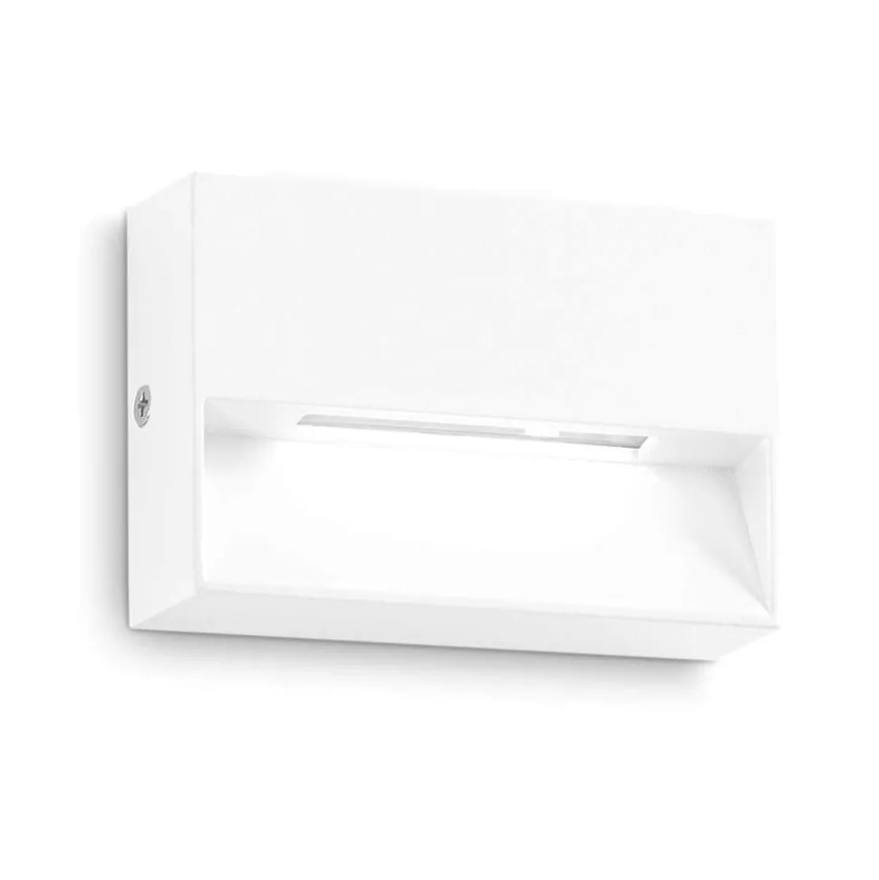 Dedra ap small ideal lux segnapasso da esterno bianca led 3000k ip65