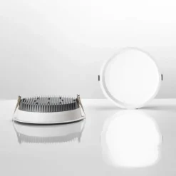 Deep fi ideal lux faretto incasso per controsoffitto tondo bianco 10w 3000k 220v