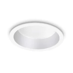 Deep fi led 30w 4000k ideal lux faretto da bagno per controsoffitto bianco ip44