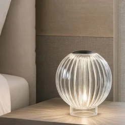Diamond tl1 ideal lux abat jour lampada da comodino senza fili ricaricabile