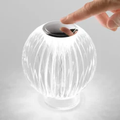 Diamond tl1 ideal lux abat jour lampada da comodino senza fili ricaricabile