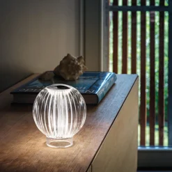 Diamond tl1 ideal lux abat jour lampada da comodino senza fili ricaricabile