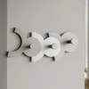 Diennea appendiabiti moderno bianco e grigio