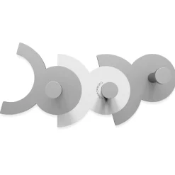 Diennea appendiabiti moderno bianco e grigio
