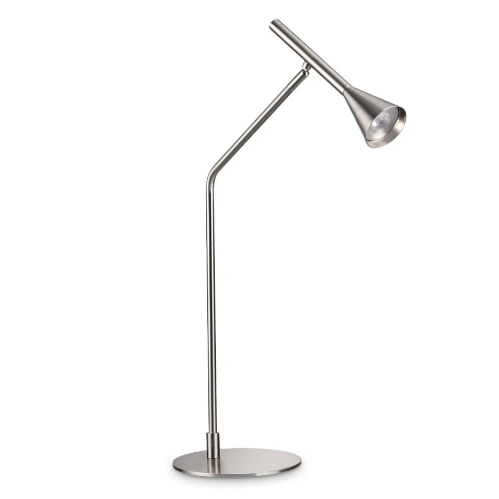 Diesis tl ideal lux lampada da tavolo led 3000k dimmer touch nickel