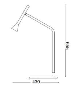 Diesis tl ideal lux lampada da tavolo led 3000k dimmer touch nickel