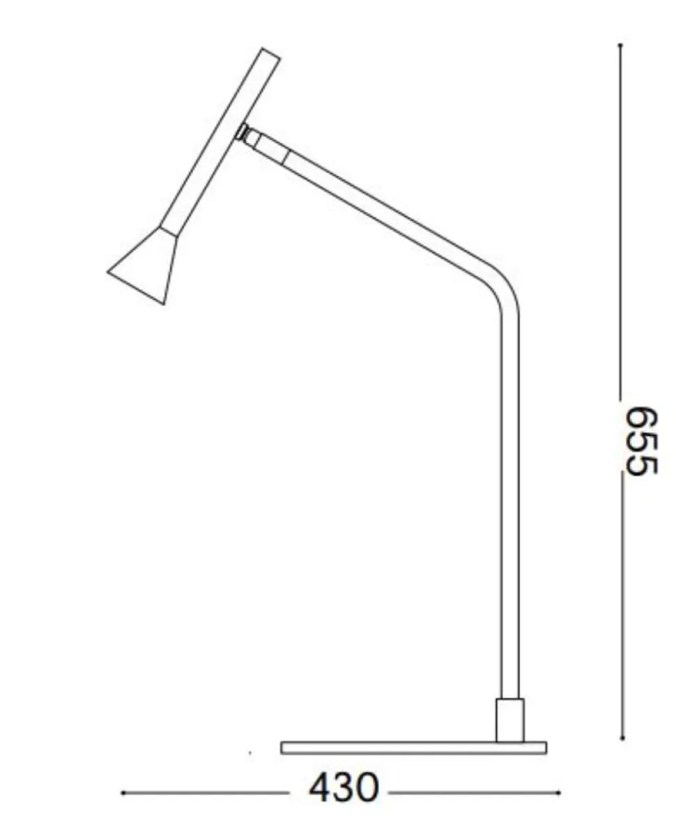 Diesis tl ideal lux lampada da tavolo led 3000k dimmer touch nickel