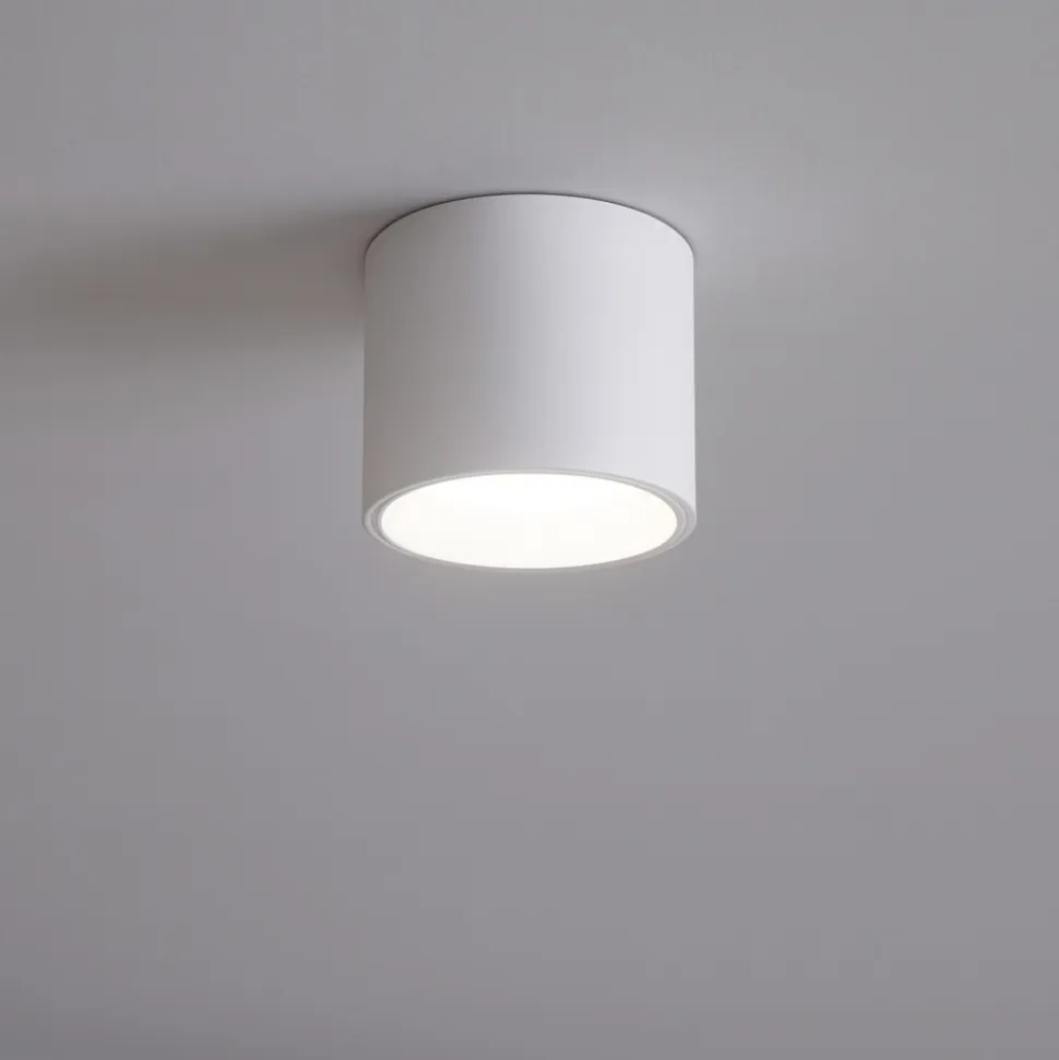 Dot pl round mini faretto led 4.5w 3000k cilindro bianco ideal lux