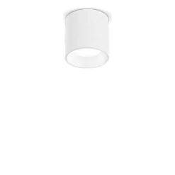 Dot pl round mini faretto led 4.5w 3000k cilindro bianco ideal lux
