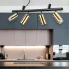 Dynamite ideal lux lampadario per cucina sp4 oro nero