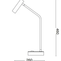 Easy tl lampada da tavolo scrivania ideal lux led 3,5w 3000k bianca