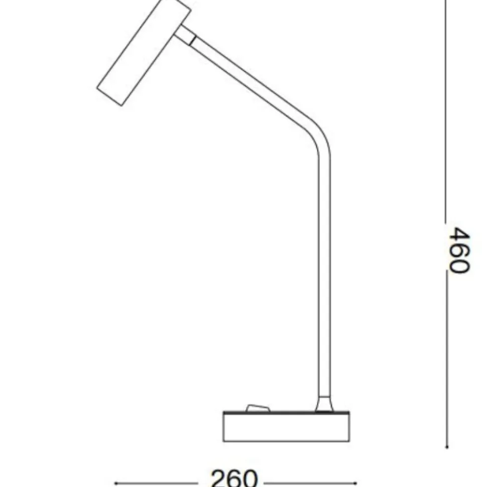 Easy tl lampada da tavolo scrivania ideal lux led 3,5w 3000k bianca