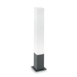 Edo outdoor pt1 squarelampioncino da giardino ip44 antracite ideal lux
