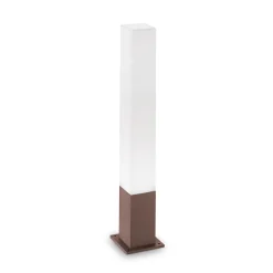 Edo pt1 ideal lux lampione per giardino esterno ip44 marrone