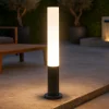 Edo pt1 outdoor round lampioncino da terra ip44 giardino antracite ideal lux