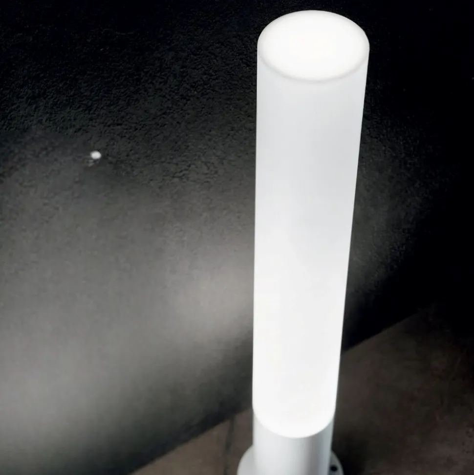 Edo pt1 outdoor round lampioncino da terra ip44 giardino antracite ideal lux