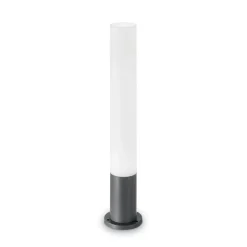 Edo pt1 outdoor round lampioncino da terra ip44 giardino antracite ideal lux