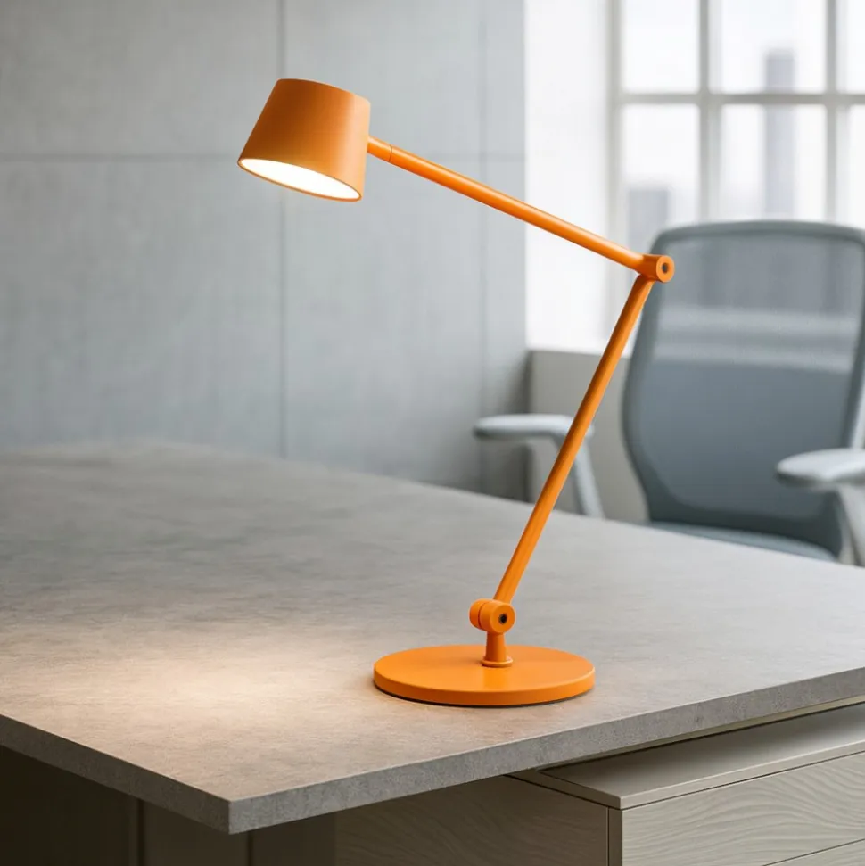 Efira gea luce lampada da scrivania per stanzetta led 3000k arancione