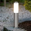 Eglo helsink lampioncino da giardino cilindro acciaio inox