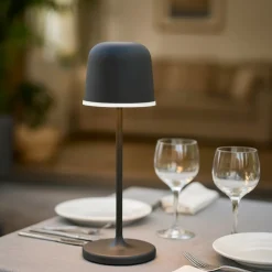 Eglo mannera lampada da tavolo per esterno portatile nera