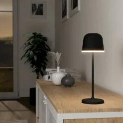 Eglo mannera lampada da tavolo per esterno portatile nera