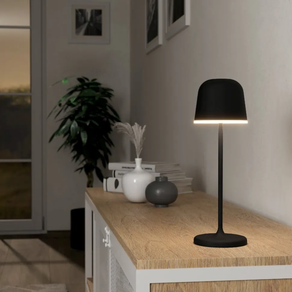 Eglo mannera lampada da tavolo per esterno portatile nera