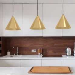 Eglo narices lampadario dorato per cucina