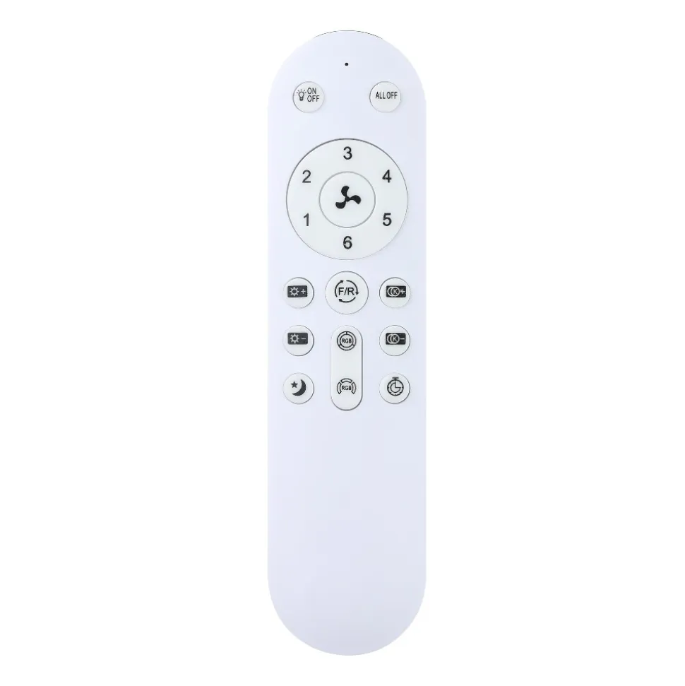 Eglo ventilatore a plafoniera da soffitto bianco led cct stanza 13mq motore dc