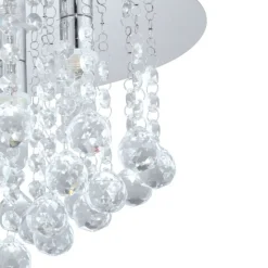 Eglo almonte plafoniera da soggiorno design elegante ip44 g9 3000k