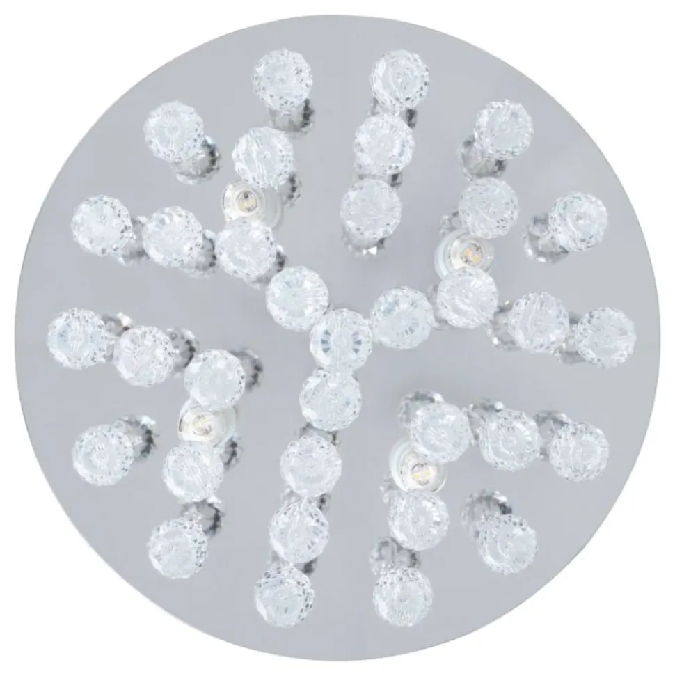 Eglo almonte plafoniera da soggiorno design elegante ip44 g9 3000k