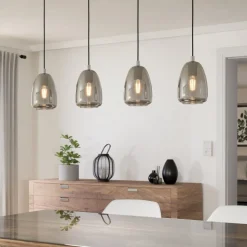 Eglo alobrase lampadario moderno per tavolo soggiorno