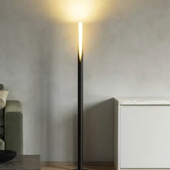 Eglo barbotto lampada da terra design moderna nero oro