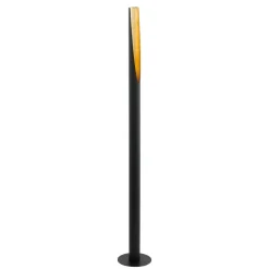 Eglo barbotto lampada da terra design moderna nero oro