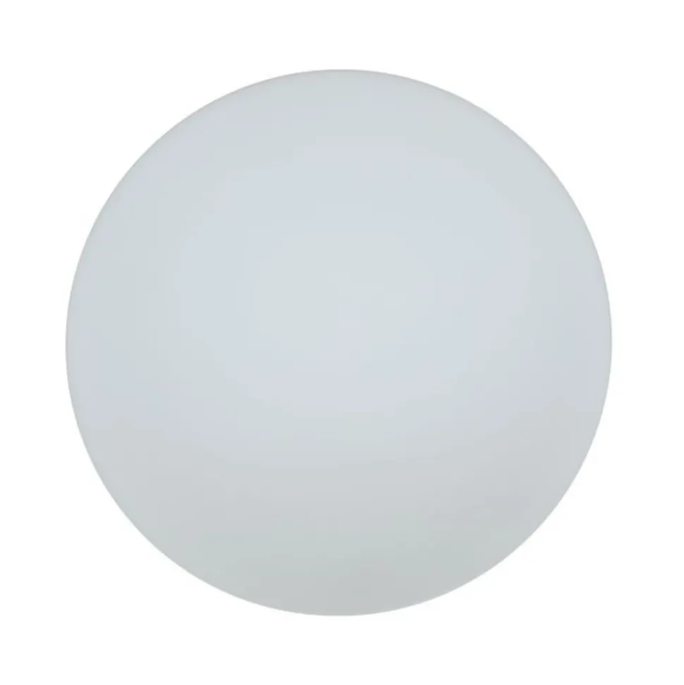 Eglo bari m plafoniera da bagno tonda in vetro bianco ip44