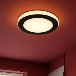 Eglo capri plafoniera da bagno moderna led 3000k ip44