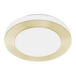 Eglo capri plafoniera da bagno colore oro led 3000k ip44