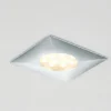 Eglo faretto da incasso a soffitto led 6w 3000k cromato quadrato fp